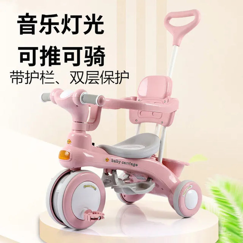 Lazychild Pedal Baby Balance Bike Multi-Function Kid Bicycle Child Stroller Gift for 1-6 Years Baby