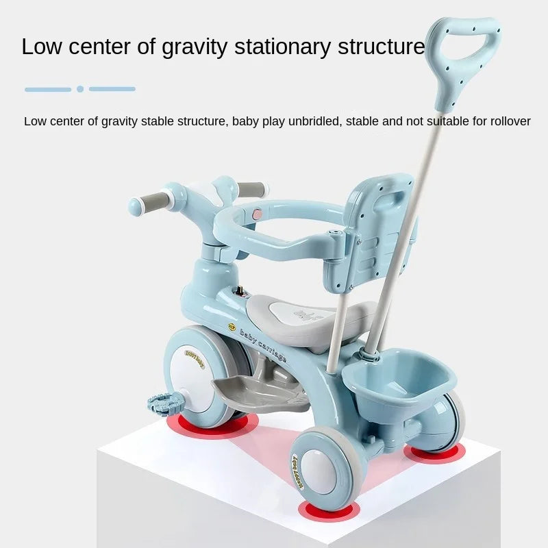 Lazychild Pedal Baby Balance Bike Multi-Function Kid Bicycle Child Stroller Gift for 1-6 Years Baby