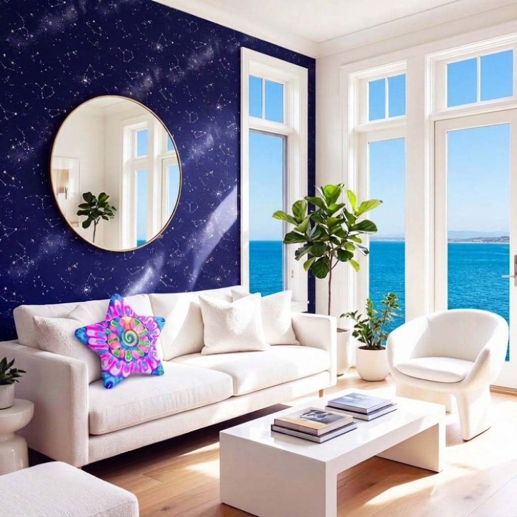 Candy Star Pillow – Colourful Star-Shaped Throw Pillow