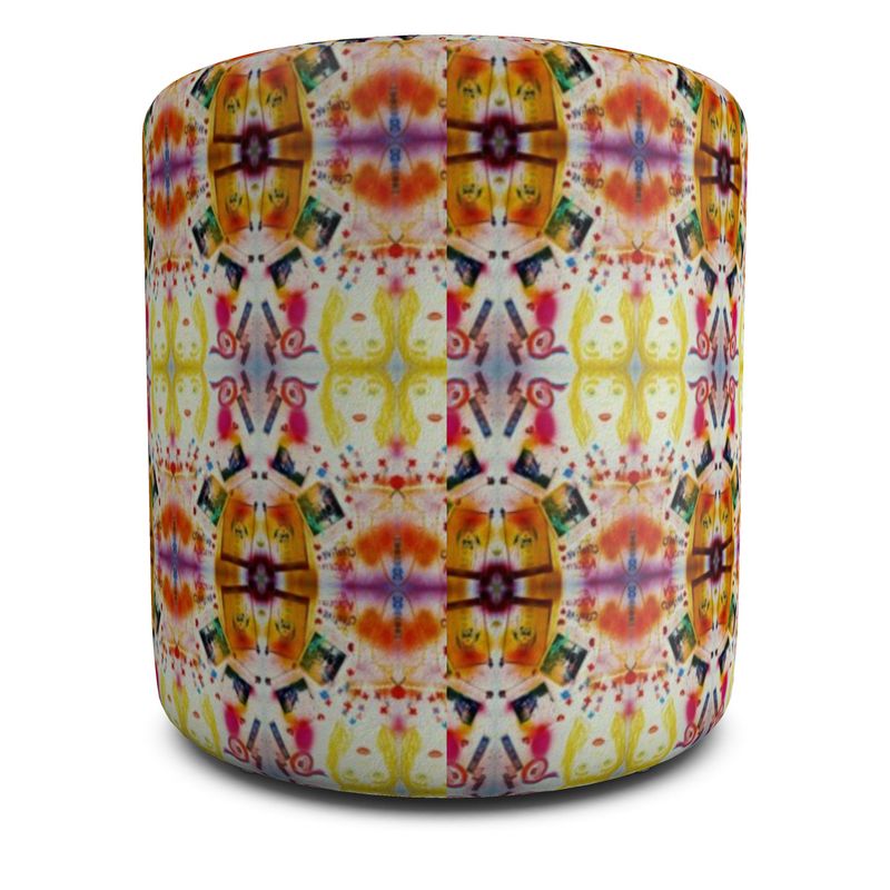 Round Pouffe Tribal Love