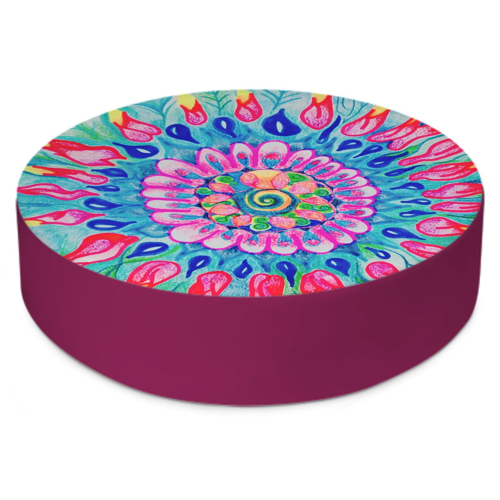Luxurious Flower of Life Floor Cushion
