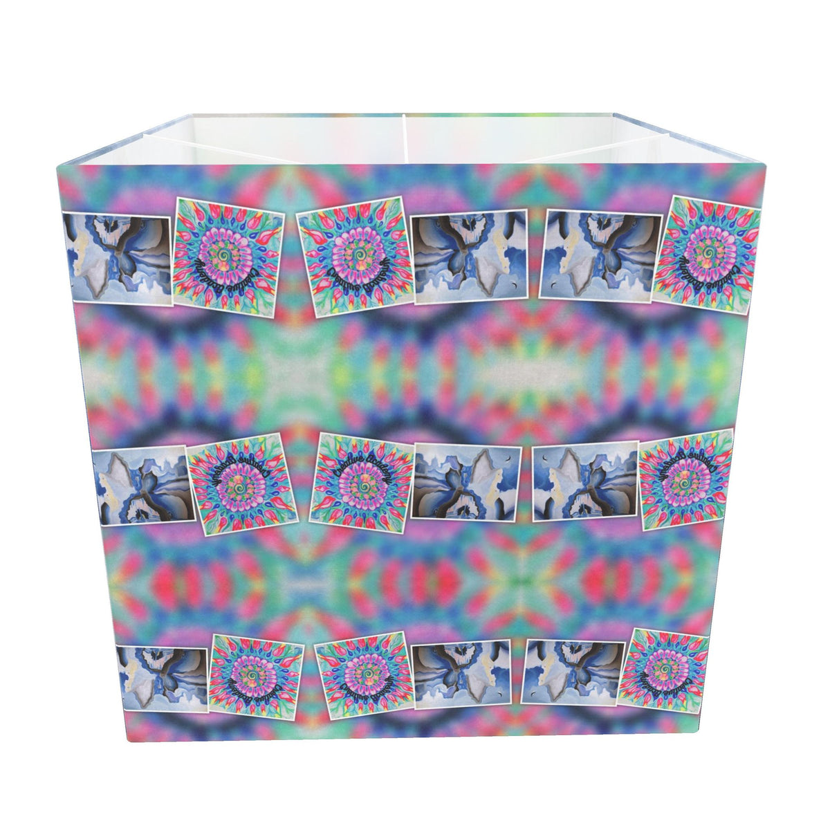 Moon Magic Square Lamp Shade – Handmade Art Print