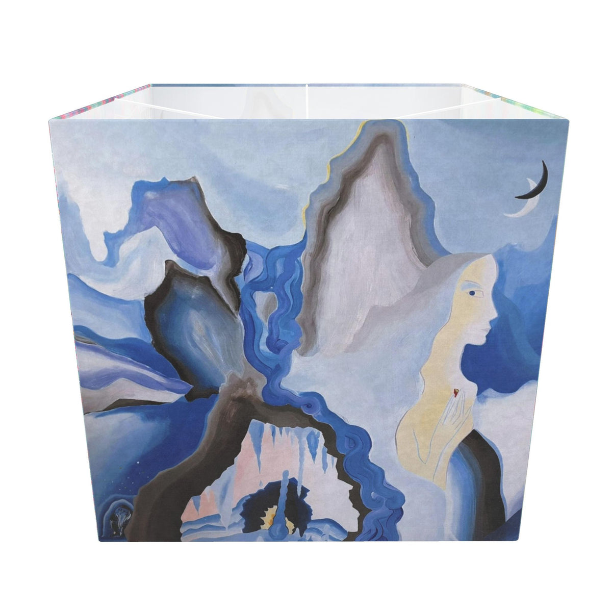 Moon Magic Square Lamp Shade – Handmade Art Print