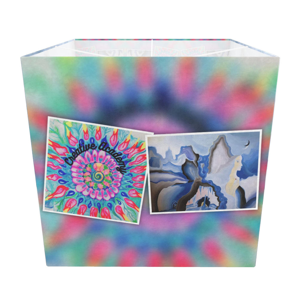 Moon Magic Square Lamp Shade – Handmade Art Print