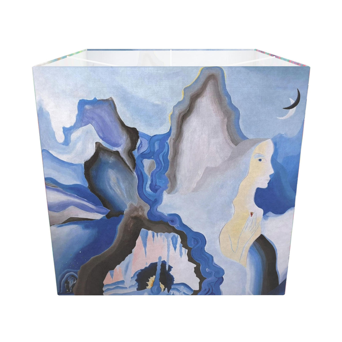 Moon Magic Square Lamp Shade – Handmade Art Print