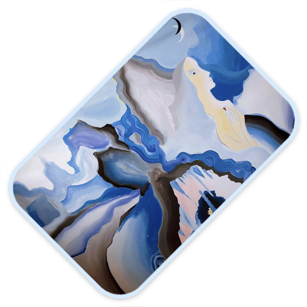 Mystic Moon Baby Changing Mat – Soft Fleece, Waterproof Backing