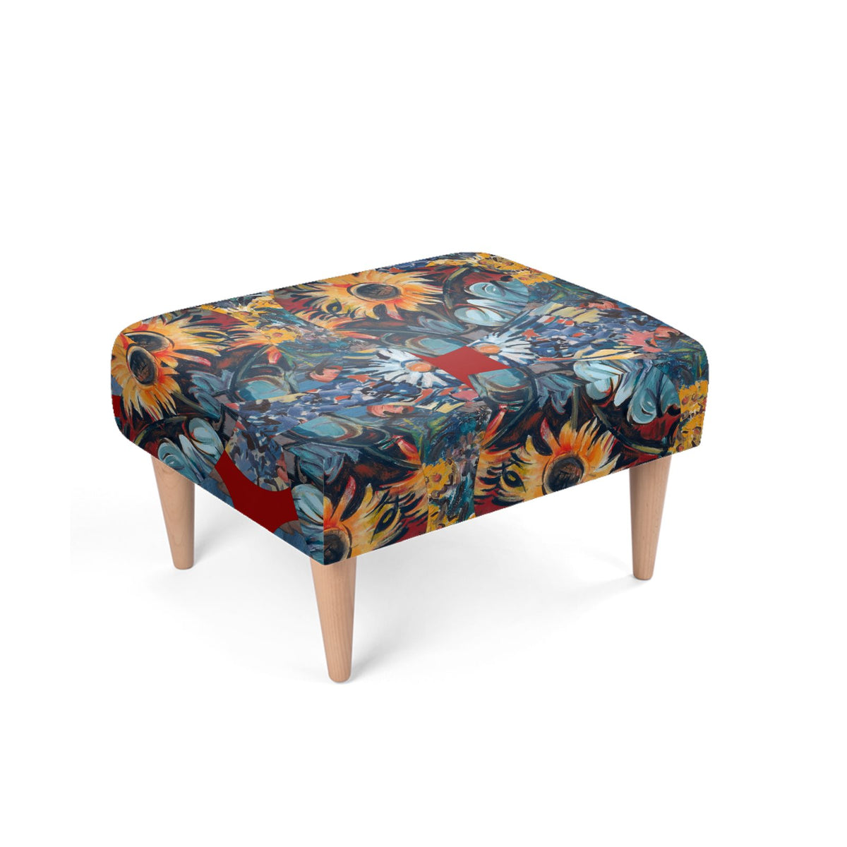 Royal Footstool: Queen of Hearts