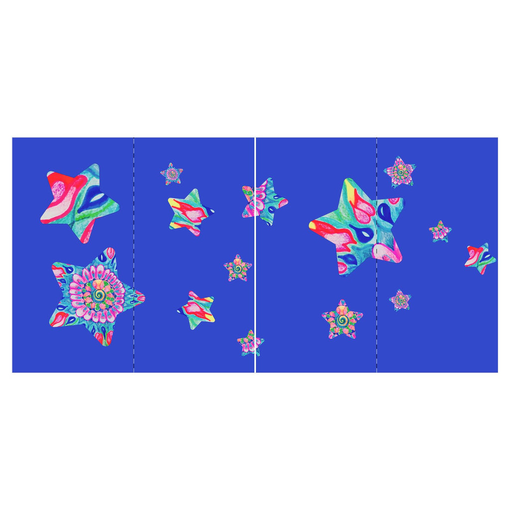 Art Edition Candy Stars Azure Curtains