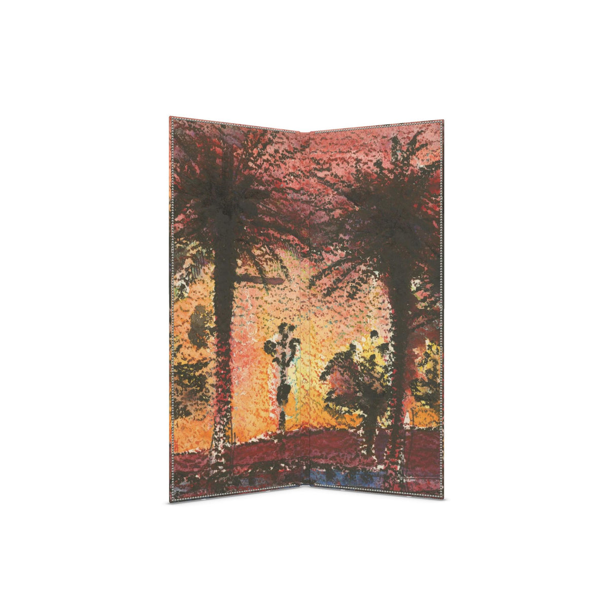 Summer Eden Tropical Room Divider | Art Folding Screen