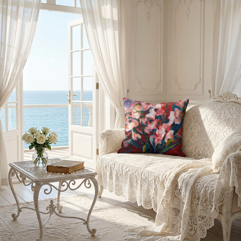 Summer Romance Soft Velvet Cushion