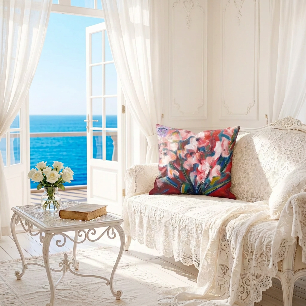 Summer Romance Soft Velvet Cushion