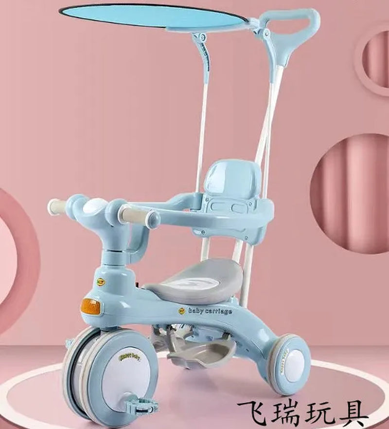 Lazychild Pedal Baby Balance Bike Multi-Function Kid Bicycle Child Stroller Gift for 1-6 Years Baby