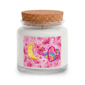 Blush & Bloom Candy Stars Gift Set — Pink Cozy Candle, Crochet Bouquet & Knit Blanket