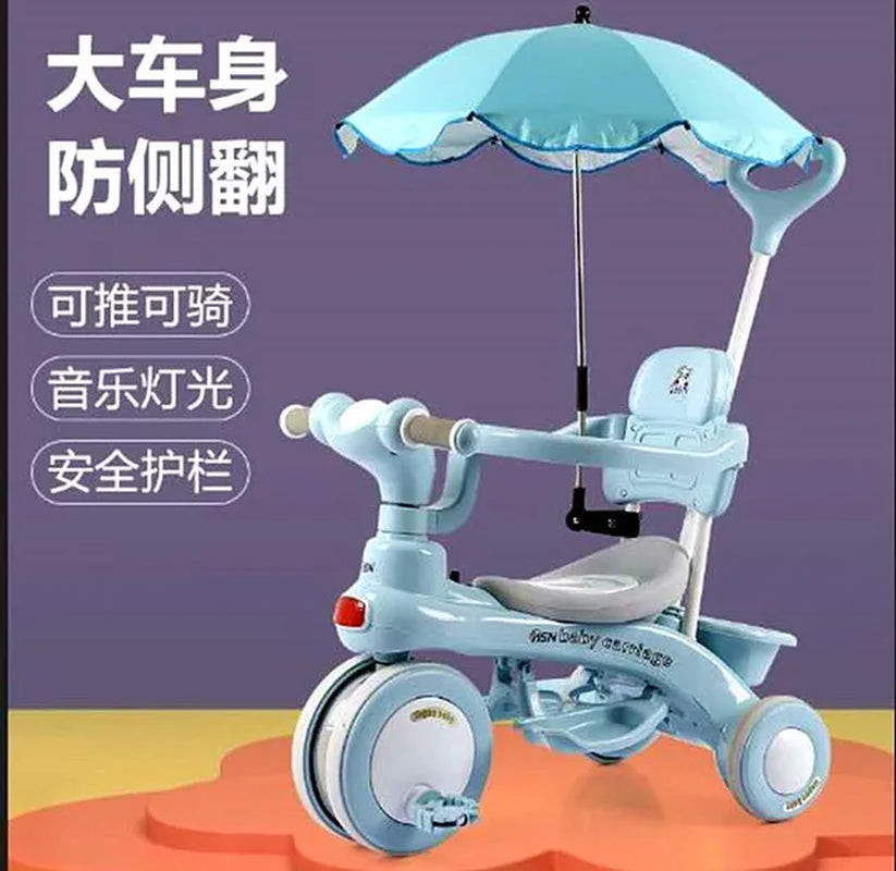 Lazychild Pedal Baby Balance Bike Multi-Function Kid Bicycle Child Stroller Gift for 1-6 Years Baby