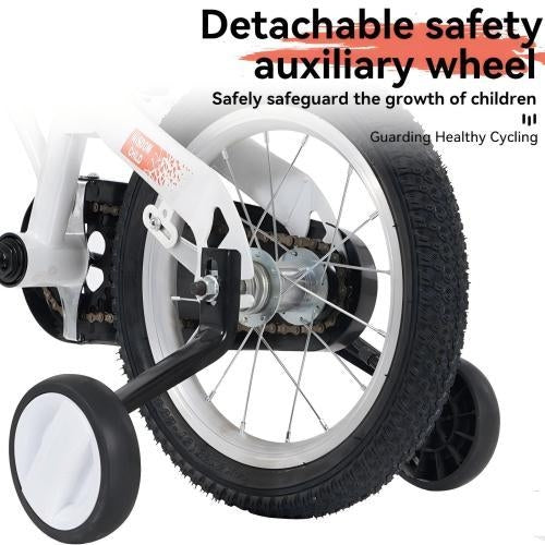 MiniRider™ 16 – 16-Inch Sport Bike for Kids (White, with Training Wheels)