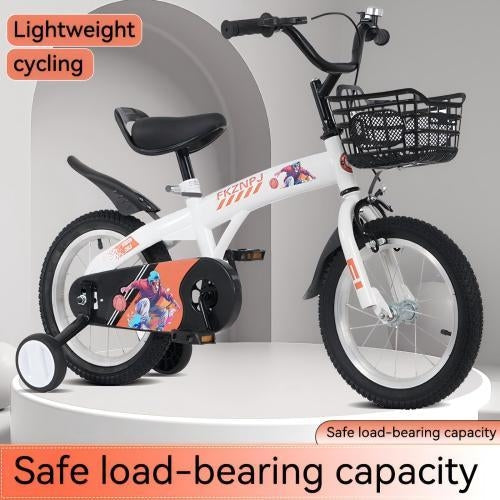 MiniRider™ 16 – 16-Inch Sport Bike for Kids (White, with Training Wheels)