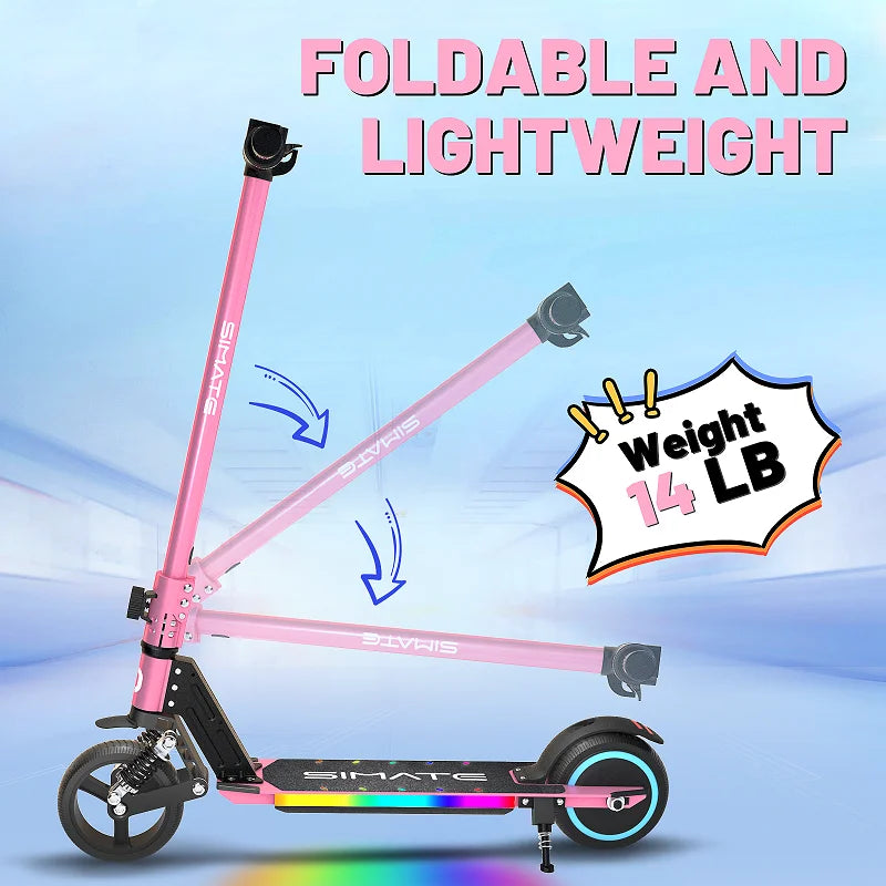 130W Electric Scooter for Kids – Foldable 6.5" Two-Wheel (EU & UK)
