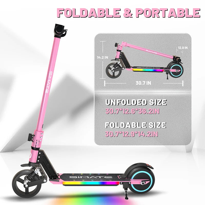 130W Electric Scooter for Kids – Foldable 6.5" Two-Wheel (EU & UK)