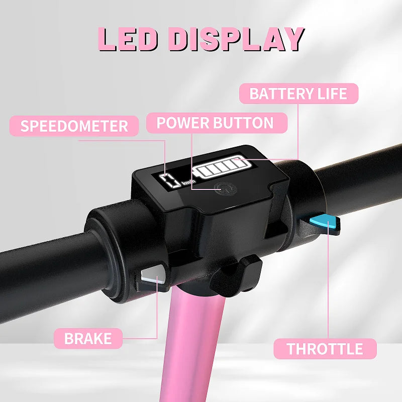 130W Electric Scooter for Kids – Foldable 6.5" Two-Wheel (EU & UK)