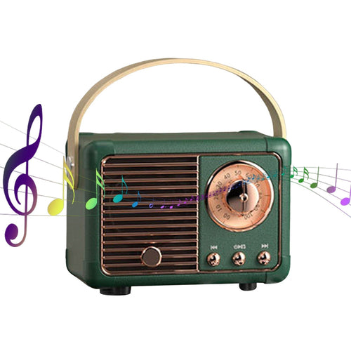 Bluetooth Kompakte Retro Lautsprecher mit Radio