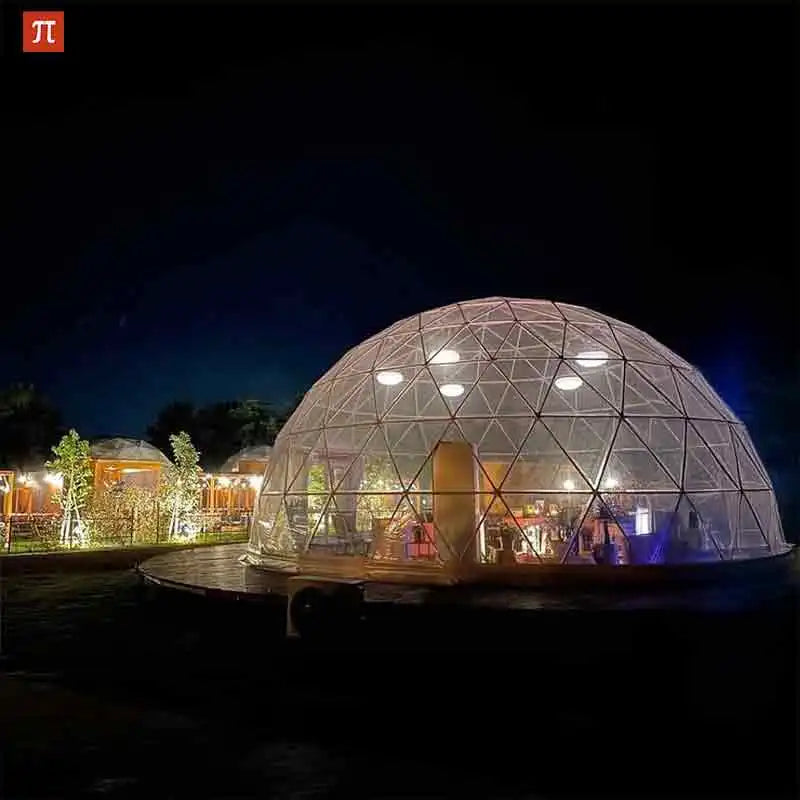 Luxury Geodesic Dome Hotel Tent for Glamping Starry Sky View round Greenhouse Manor Leisure Outdoor Vacation Resort Glamping (Europe only)