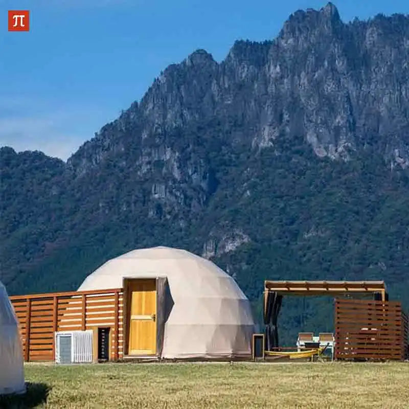 Luxury Geodesic Dome Hotel Tent for Glamping Starry Sky View round Greenhouse Manor Leisure Outdoor Vacation Resort Glamping (Europe only)