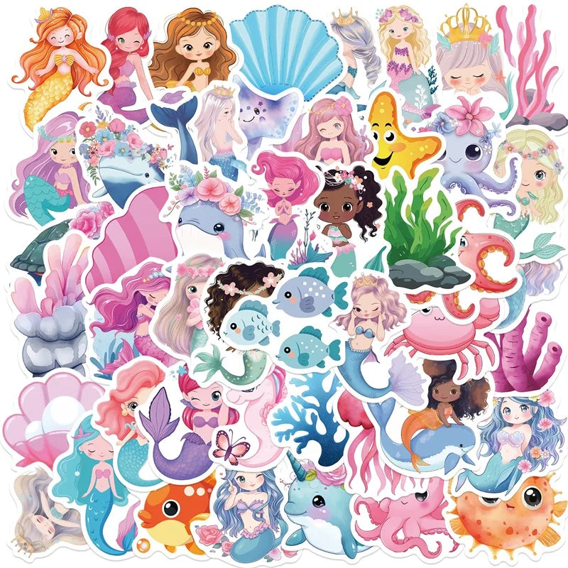 Starry Sky Cat Stickers – Waterproof PVC, Pack of 10/30/50