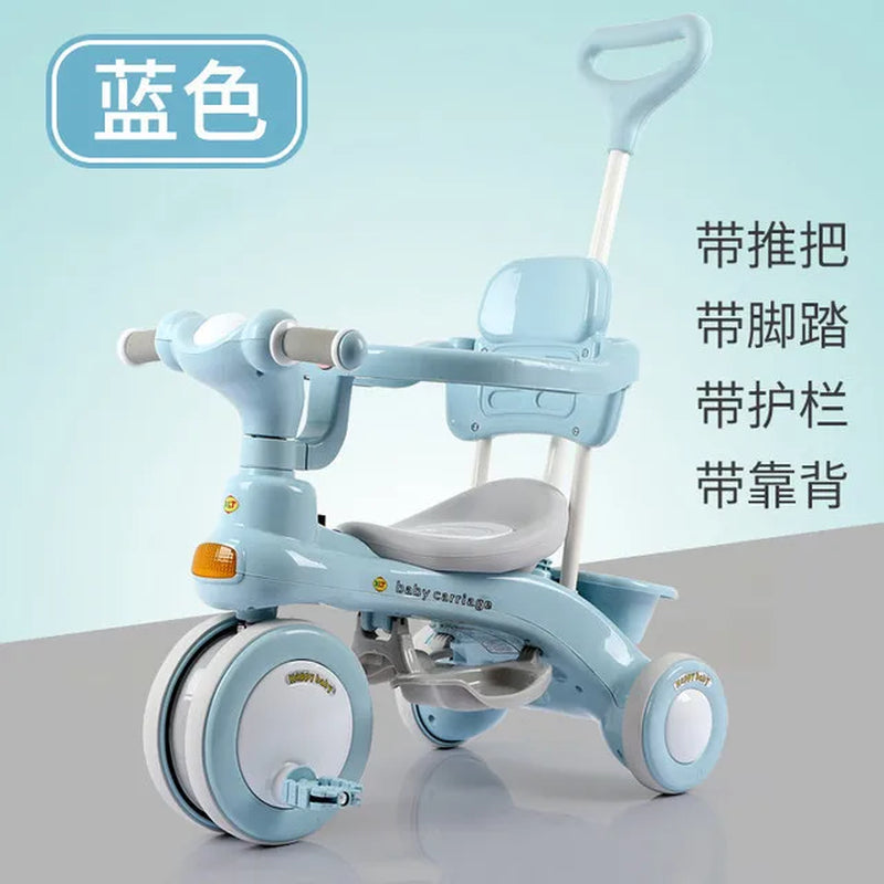 Lazychild Pedal Baby Balance Bike Multi-Function Kid Bicycle Child Stroller Gift for 1-6 Years Baby