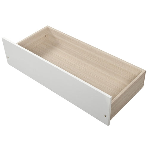 LuneluX Full-Over-Full Bunk Bed with Storage Drawers – White