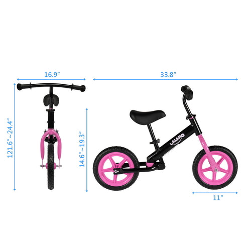 Kids Balance Bike – No Pedals, Height Adjustable | Ages 2–5 (US)