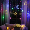 Moon & Star String Lights – 3 m, Remote Control & 8 Modes