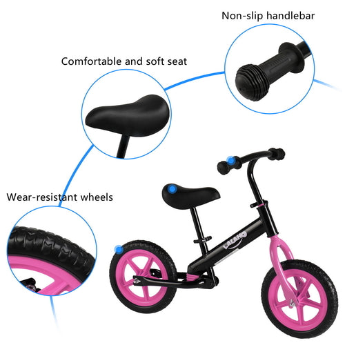 Kids Balance Bike – No Pedals, Height Adjustable | Ages 2–5 (US)