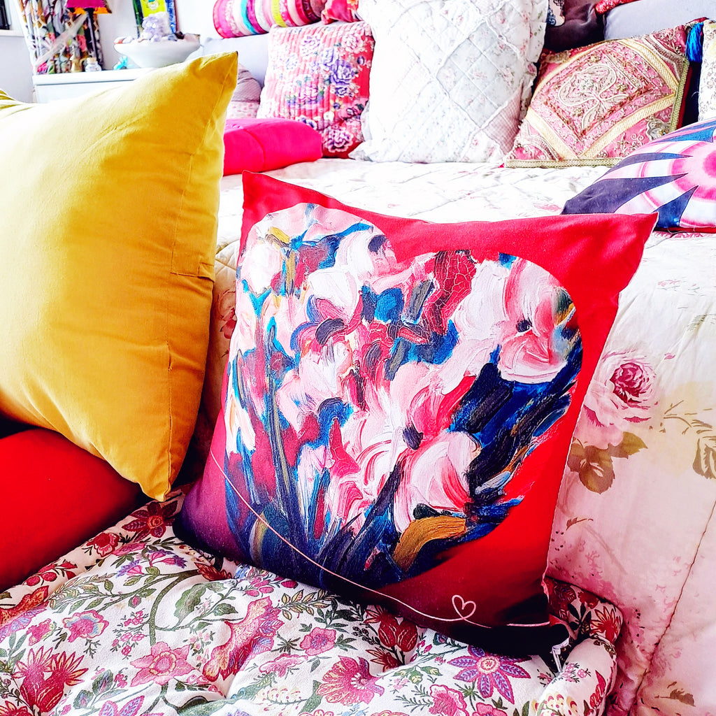 Summer Romance Soft Velvet Cushion