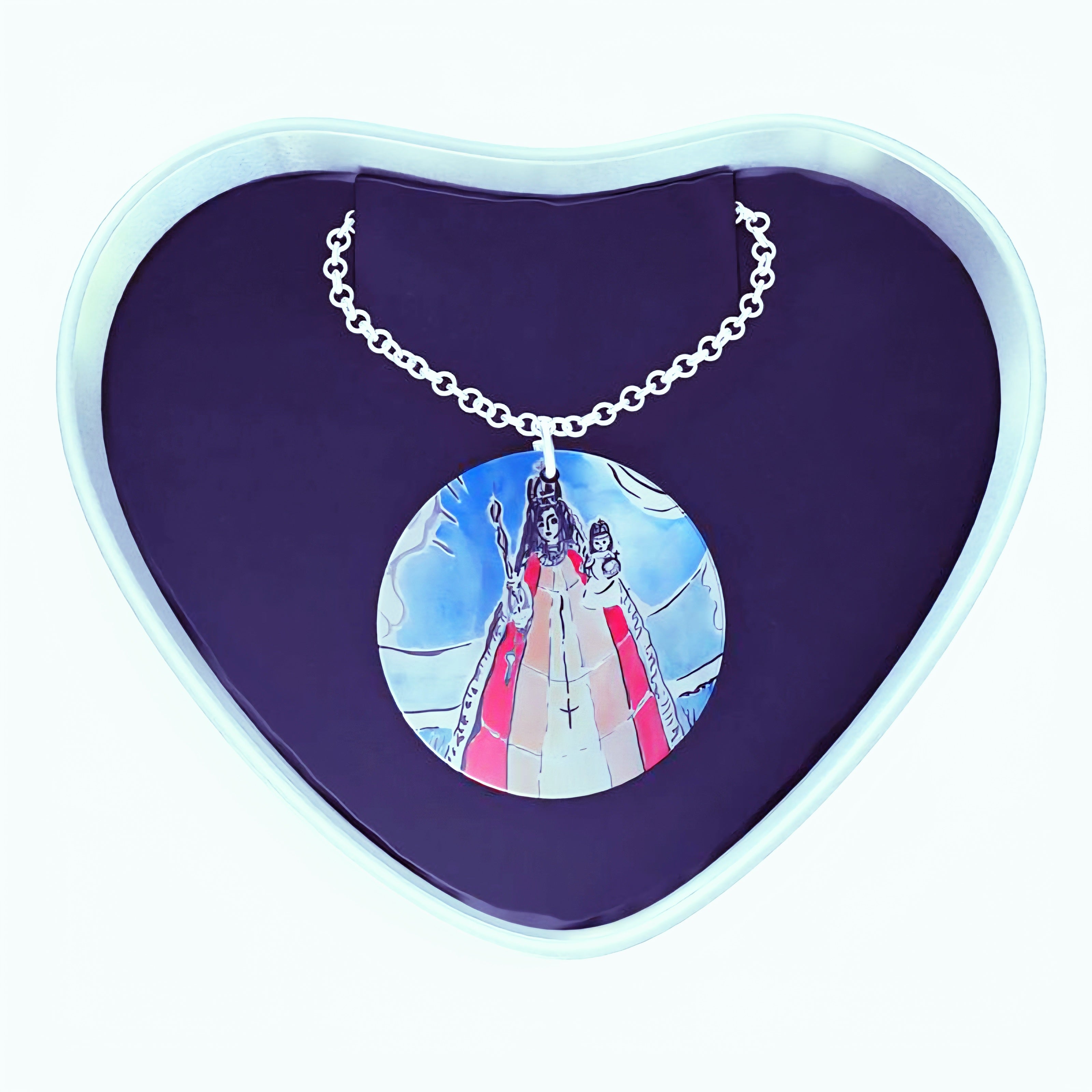 Sterling Silver Necklace Regina Coeli