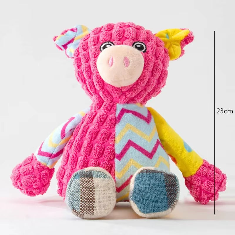 Interactive Squeaky Pet Toy – Plush Puzzle Toy for Cats & Dogs