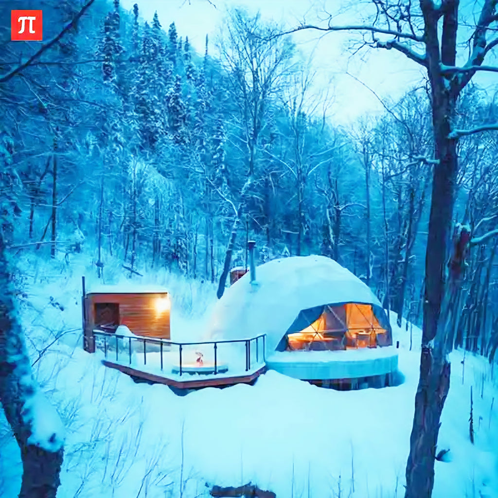 Luxury Geodesic Dome Hotel Tent for Glamping Starry Sky View round Greenhouse Manor Leisure Outdoor Vacation Resort Glamping