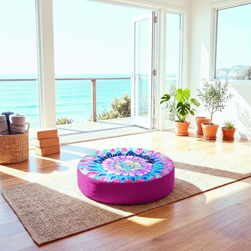 Luxurious Flower of Life Floor Cushion