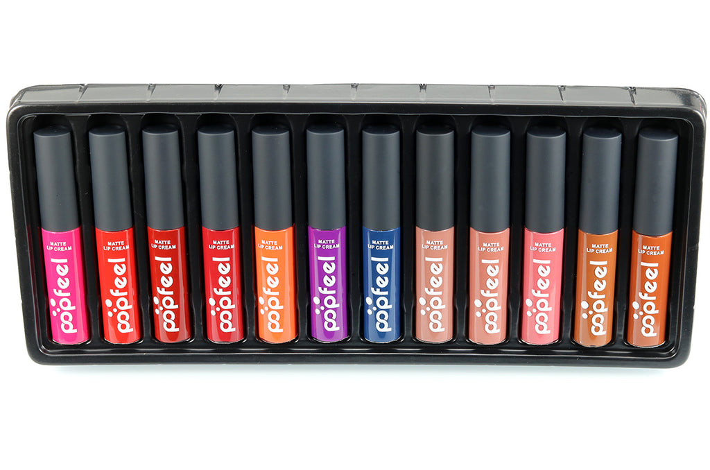 12-Color Lip Gloss Set – Long-Lasting Moisturizing Lipstick Collection
