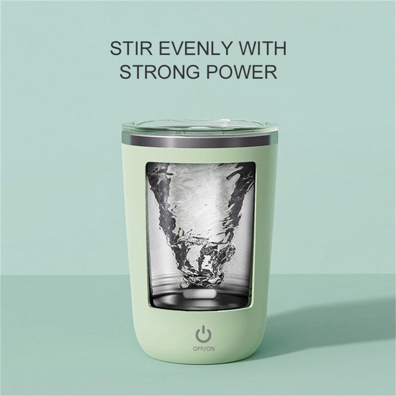 Electric Self Stirring Mug 350ml | Magnetic Auto-Mix Coffee Cup