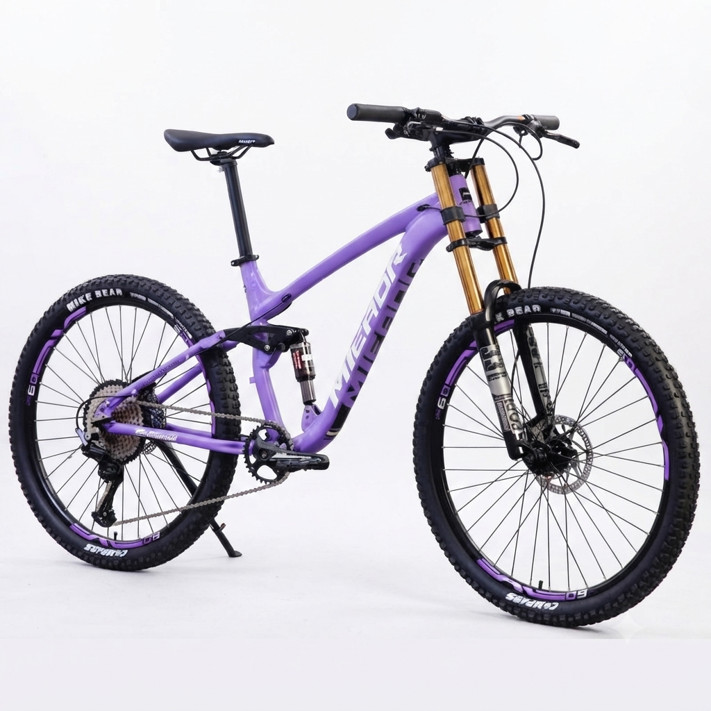 Aluminium Mountainbike mit Softail-Rahmen & Ölbremse – 11-Gang, 26"/27.5"