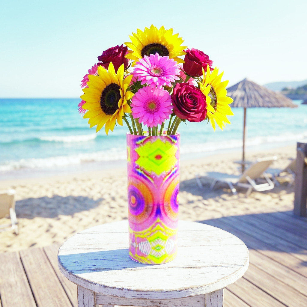 Artistic Glass Vase: Summer Sweets & Candy Drops
