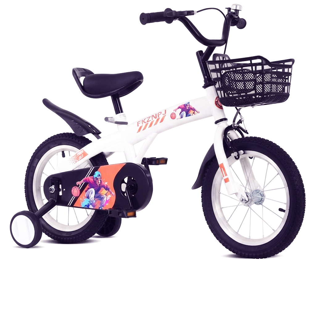 MiniRider™ 16 – 16-Inch Sport Bike for Kids (White, with Training Wheels)