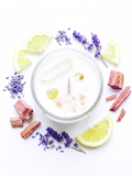 Space Clearing Candle – Organic Intention Candle with Palo Santo & Crystals