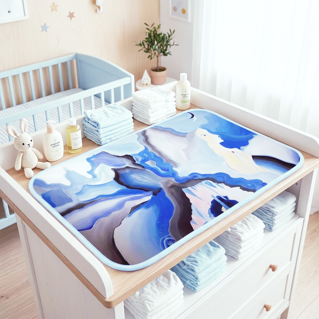 Mystic Moon Baby Changing Mat – Soft Fleece, Waterproof Backing