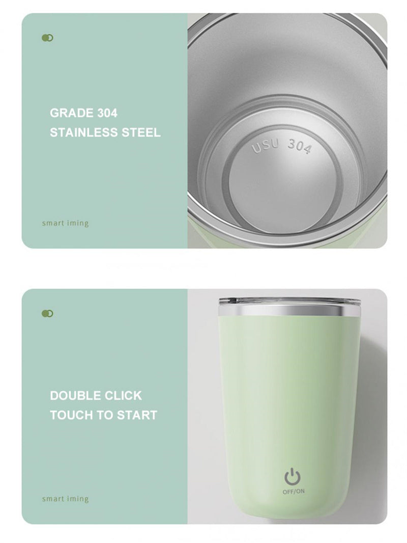 Electric Self Stirring Mug 350ml | Magnetic Auto-Mix Coffee Cup