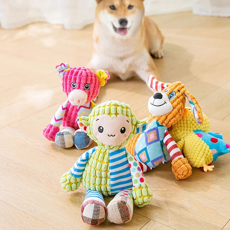 Interactive Squeaky Pet Toy – Plush Puzzle Toy for Cats & Dogs