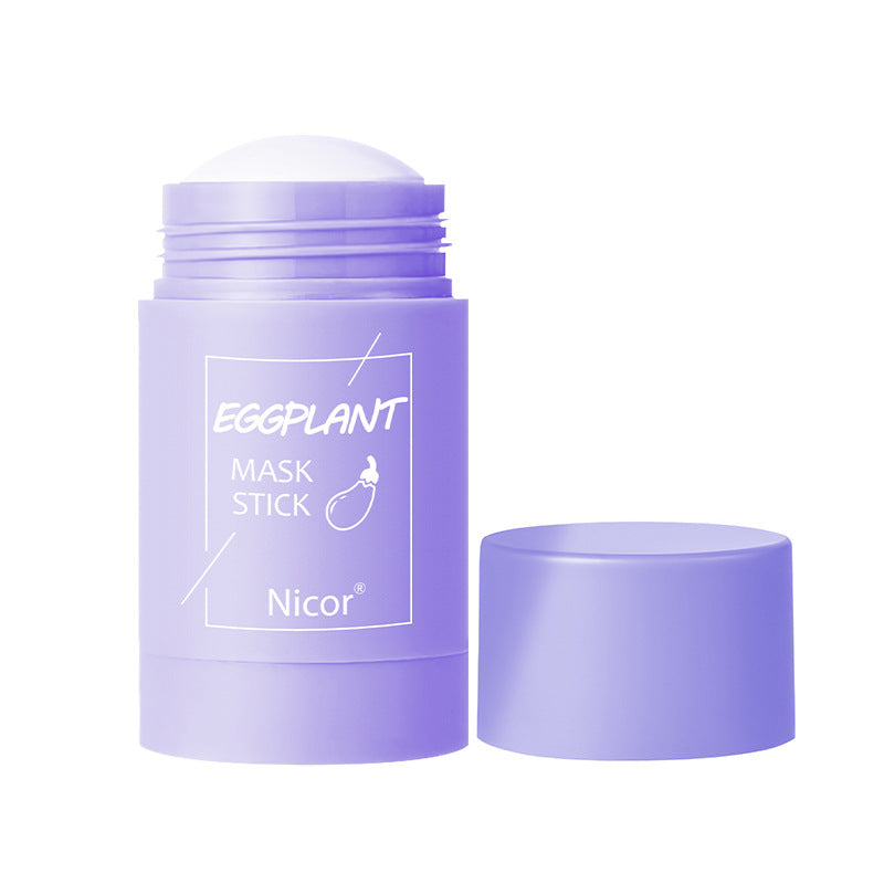 Green Tea & Eggplant Clay Mask Stick – Oil Control, Anti-Acne & Brightening Face Mask