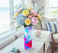 Artistic Glass Vase: Moon Candies & Summer Drops