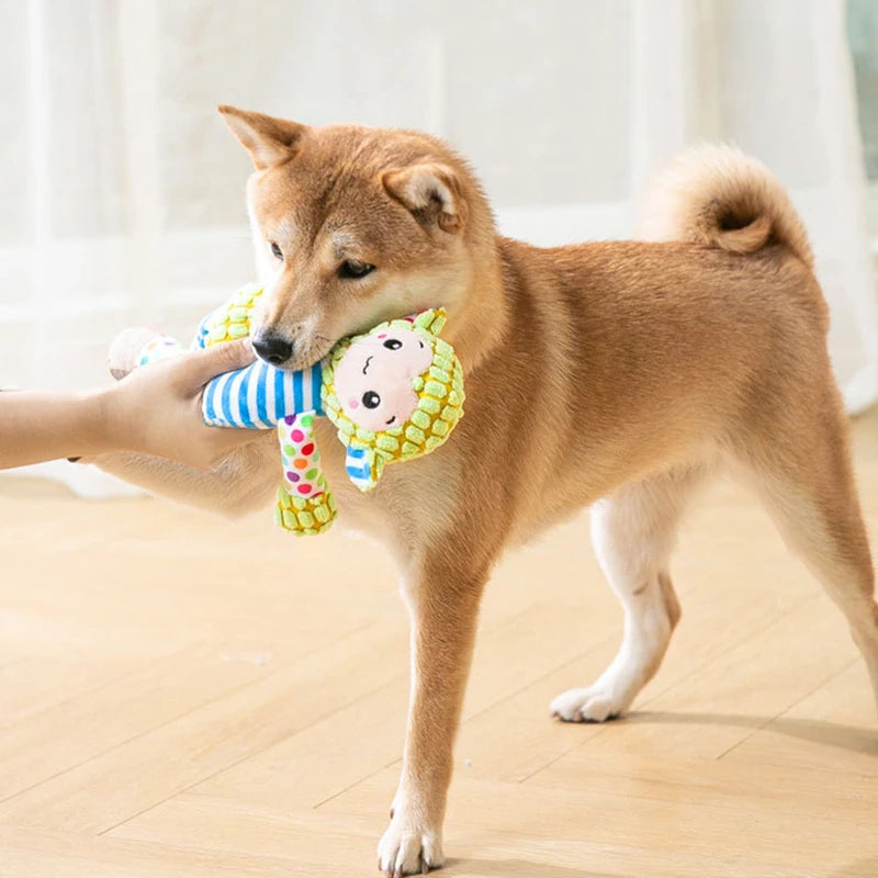 Interactive Squeaky Pet Toy – Plush Puzzle Toy for Cats & Dogs