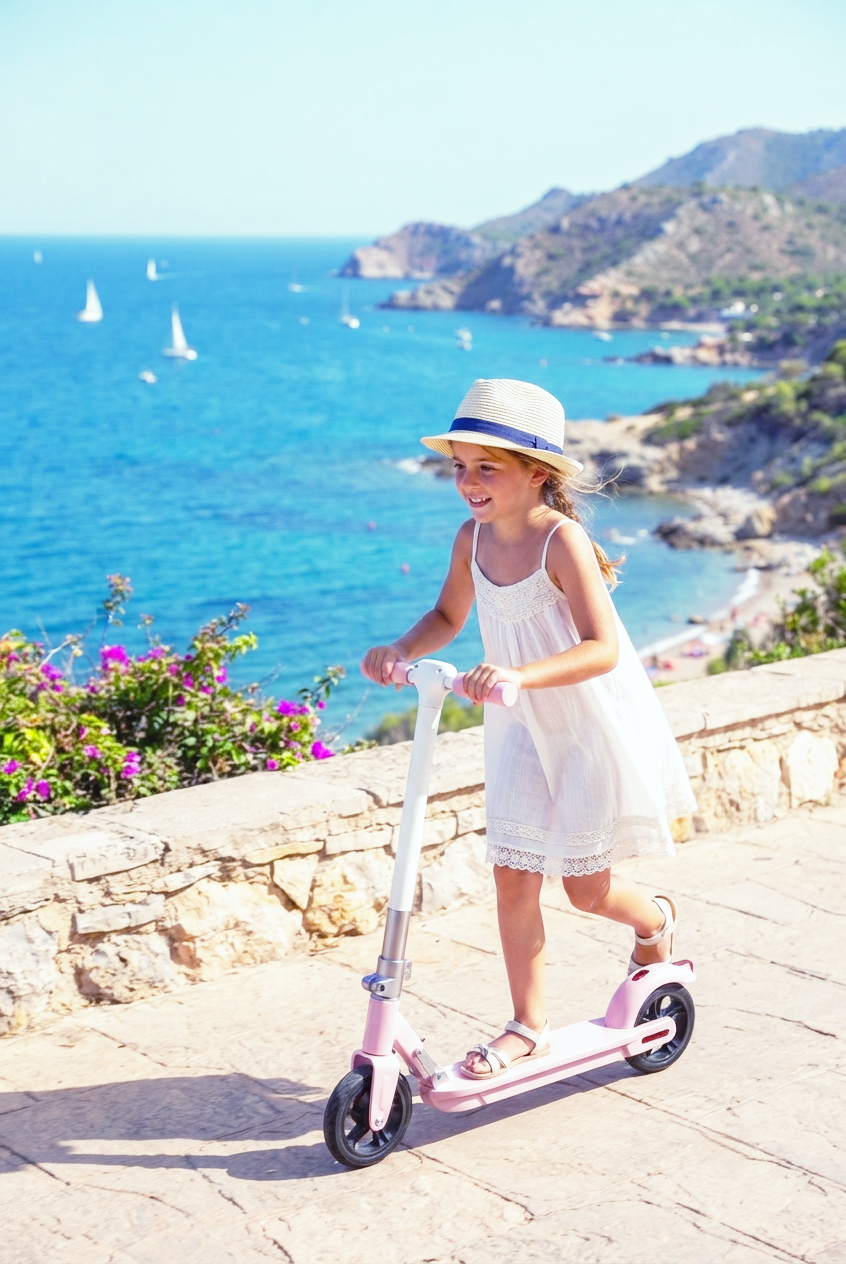 Kids Electric Scooter Foldable 130W – SIMATE S2 (EU & UK)